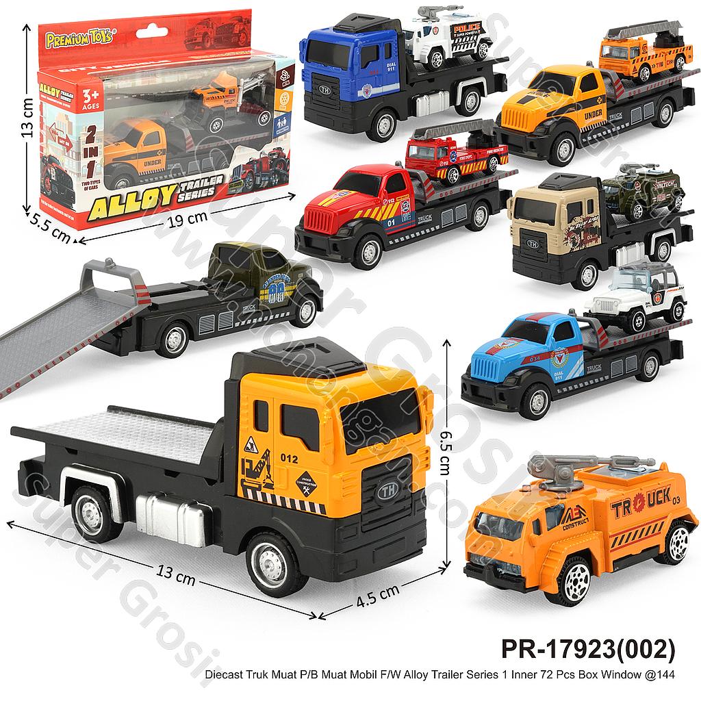 Diecast Truk Muat P/B Muat Mobil Skala Hot Wheels 1:64 F/W Alloy Trailer Series 1 Inner 72 Pcs Box Window @144