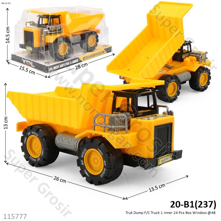 Truk Dump F/C Truck 1 Inner 24 Pcs Box Mika @48