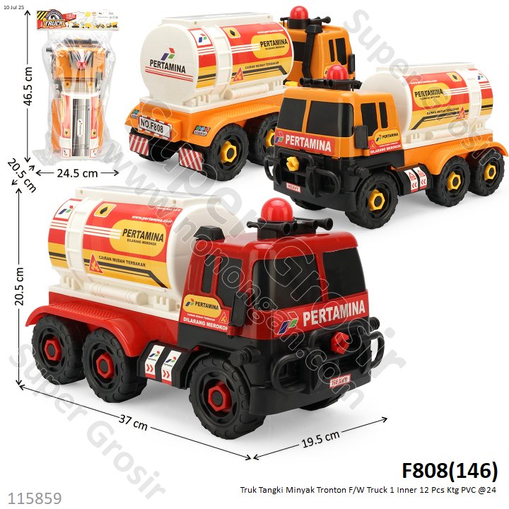 Truk Tangki Minyak Tronton F/W Truck 1 Inner 12 Pcs Ktg PVC @24