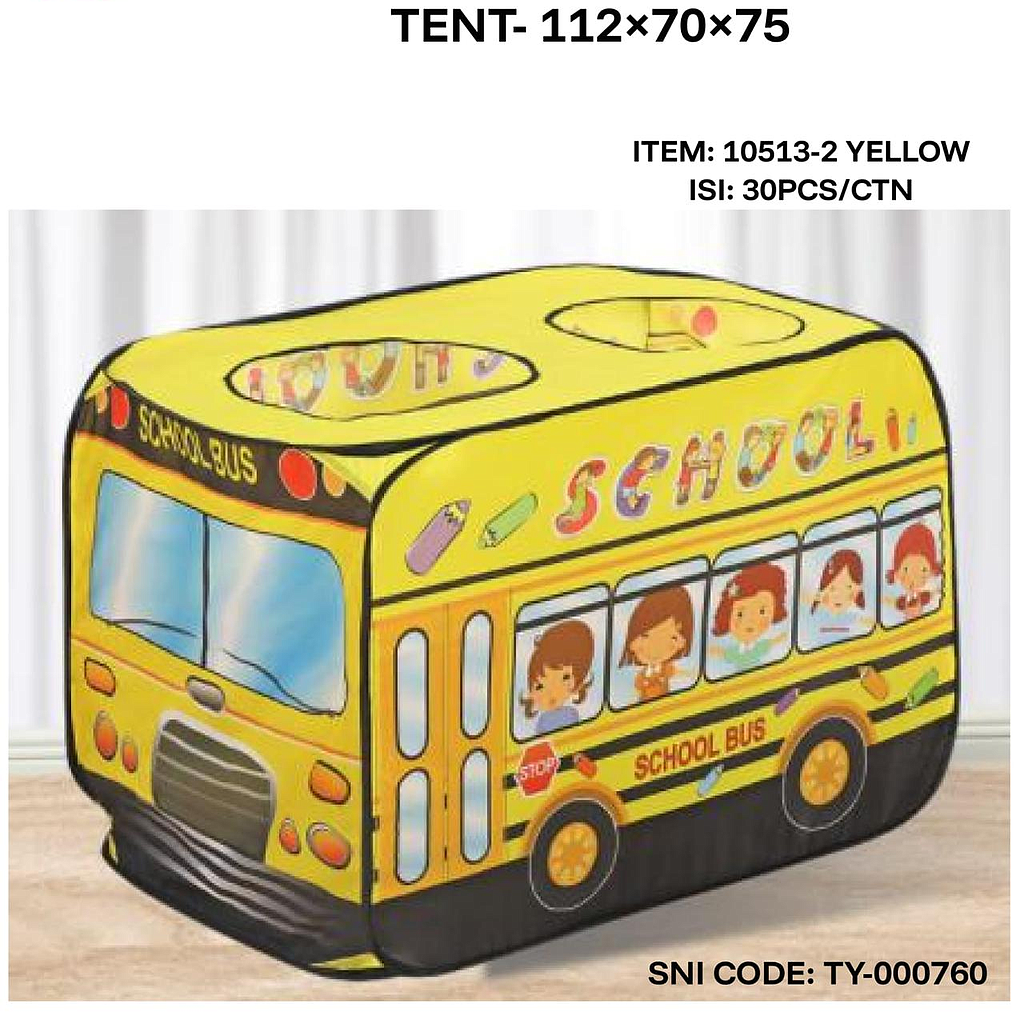 Tenda Anak Model Bus Children Tent Tas @30