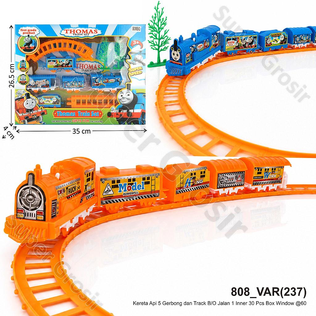 Kereta Api 5 Gerbong dan Track B/O Jalan 1 Inner 30 Pcs Box Window @60
