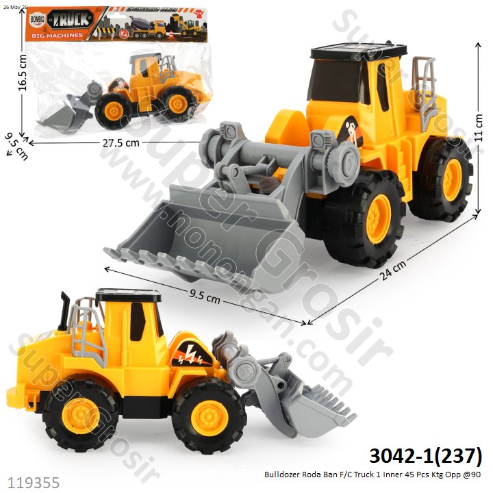 Bulldozer Roda Ban F/C Truck 1 Inner 45 Pcs Ktg Opp @90