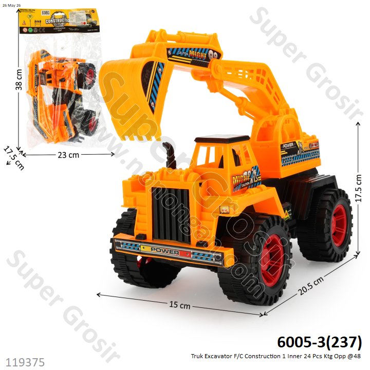 Truk Excavator F/C Construction 1 Inner 24 Pcs Ktg Opp @48