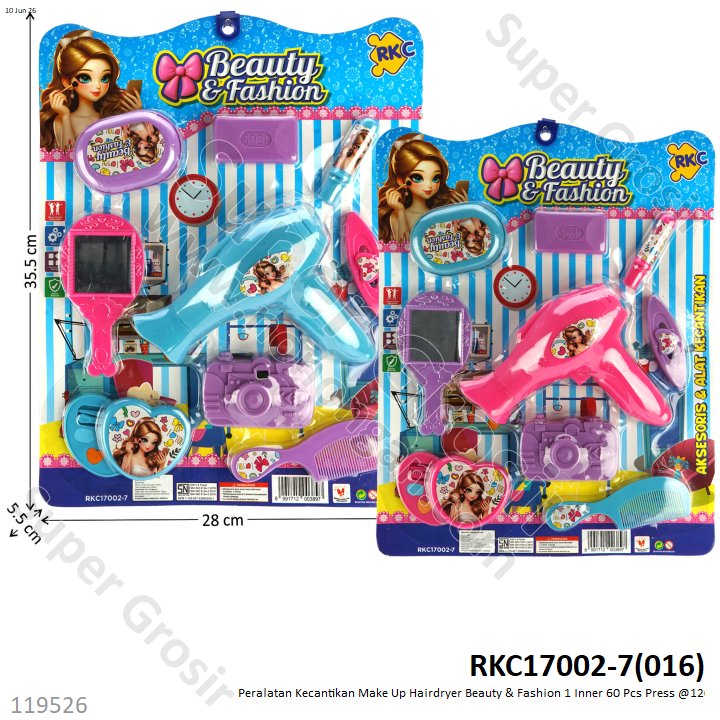 Peralatan Kecantikan Make Up Hairdryer Beauty &amp; Fashion 1 Inner 60 Pcs Press @120