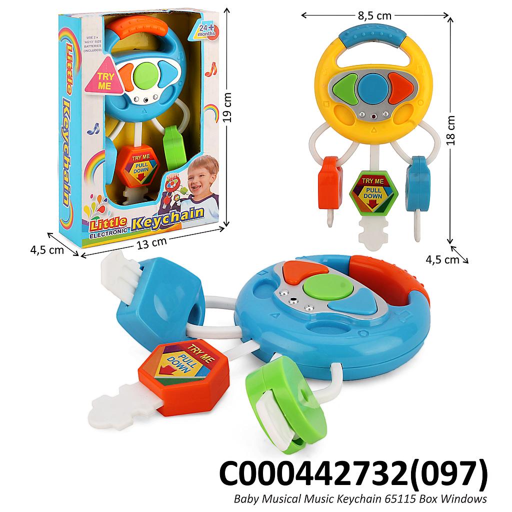 Baby Musical Gantung Setir Mobil P/S Keychain 65115 Box Window @144