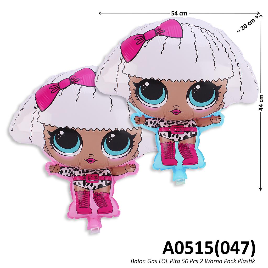 Balon Gas LOL Pita 50 Pcs 2 Warna Pack Plastik @60