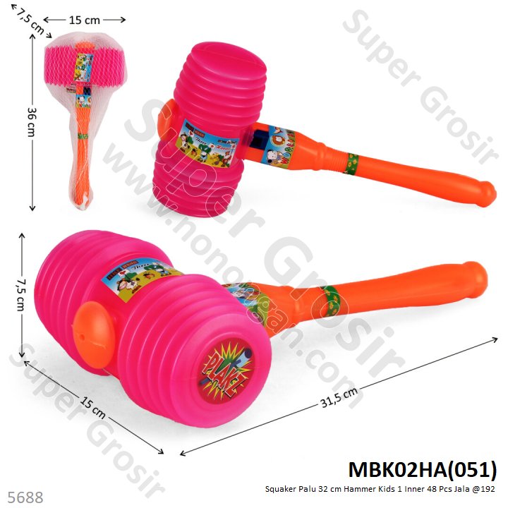 Squeaker Palu 32 cm Hammer Kids 1 Inner 48 Pcs Jala @192