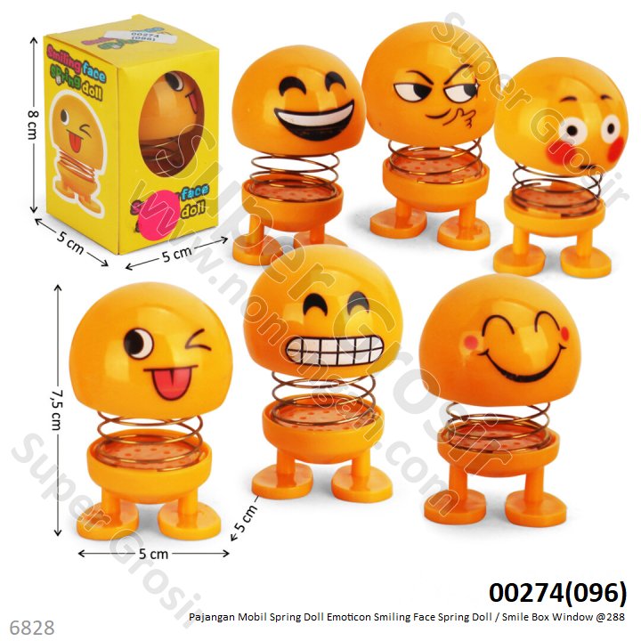 Spring Doll Emoticon Smiling Face Spring Doll Box Window @288
