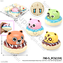 Press and Go Donat Kepala Hewan Toys 1 Set 4 Pcs 1 Inner 160 Pcs Ktg Opp @320