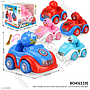 Mobil Karakter B/O Jalan Musik Lampu Speed Car 1 Ikat 4 Pcs Box Window @90