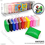 Clay 12 Pcs 95 Gram Super Light Clay Pack Plastik @240