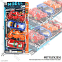 Mobil dan Sepeda Motor 4 Pcs F/W Model Simulation Press @160